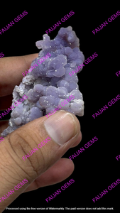 Wholesale Bulk FAIJAN GEMS Natural Grape Agate Raw Stones Specimen <b>Cluster</b> Healing <b>Crystal</b> Rough Stone Rajasthan for Jewelry - Product Image 2