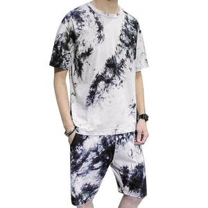 Ensemble de survêtement décontracté respirant pour homme, short et t-shirt à manches courtes, nouvelle collection été, 2 pièces - Product Image 2