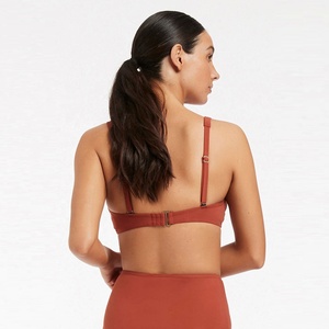 Último modelo de mujer de alta elasticidad suave sin costuras cintura ancha comodidad gimnasio entrenamiento ropa deportiva atlética sujetador - Product Image 2