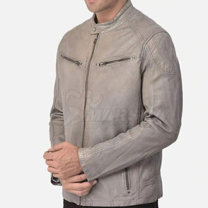 Top Selling Latest Design <b>Cheap</b> Price Men Leather <b>Jacket</b> Custom Made Color Unique Style Leather <b>Winter</b> <b>Jacket</b> - Product Image 5