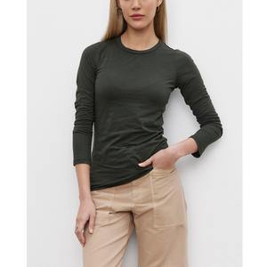 Camiseta larga de alta calidad para mujer con marca personalizada y diseño Precio al por mayor Exportación del proveedor de Bangladesh - Product Image 2