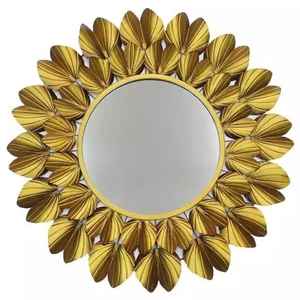 Custom Made Handcrafted Decorative Wall Decoration <b>Wooden</b> Wall <b>Mirror</b> <b>Frame</b> Best Quality Bone Inlay Floral Design Hot Selling - Product Image 6