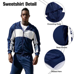 Sweat à capuche unisexe personnalisé à manches longues pour homme et femme, sport, décontracté, coupe classique, uni, 100% coton, coupe-vent et respirant - Product Image 2