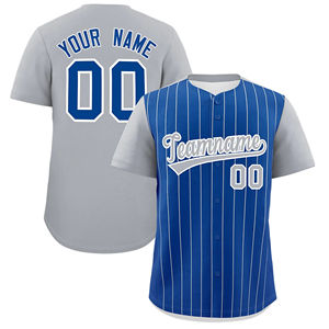 Camiseta de Béisbol Transpirable 100% Poliéster Personalizada en Oferta, Jersey de Béisbol Personalizado con Sublimación Completa en Blanco y Azul Cielo - Product Image 4