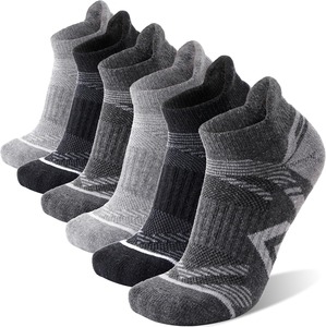 Men's <b>Black</b> Ankle <b>Socks</b> Breathable Knitted Sports <b>Socks</b> Summer Lightweight Thin Fit - Product Image 4