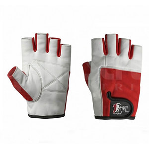Gants de musculation GYM en PU, demi-doigts, avec fermeture à boucle et sangle de poignet réglable, unisexe, pour la musculation - Product Image 1