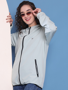 Veste à capuche zippée Aero Motion Active en tissu 100% polyester - Product Image 1