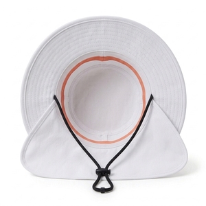 OEM Custom Sun Hats Neck Flap Wide Brim Chin Strap Bucket <b>Caps</b> ODM Low MOQ Headwear Manufacturer Factory - Product Image 3