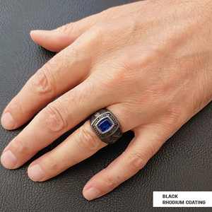 แหวนเมสัน BOJ รุ่น 033 แหวนสั่งทำพิเศษสำหรับทุกเพศ แหวนตราประทับฟรีเมสันแบบปรับแต่งได้ แหวนตราประทับมาสเตอร์เมสันเท็กซัส ฮิปฮอป สีเงิน ราคาประหยัด - Product Image 2