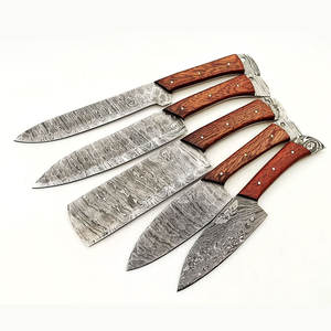 Affordable Luxury Damascus Steel <b>Kitchen</b> <b>Knife</b> Set for Gift Giving and Everyday Culinary Tasks in Home or Commercial <b>Kitchens</b> - Product Image 3
