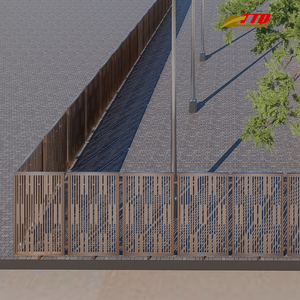 Designs d'enceintes en fer forgé artistiques pour maisons de luxe, structure métallique durable, artisanat élégant, esthétique extérieure intemporelle, modélisation 3D - Product Image 1