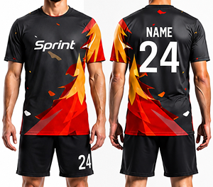 Maillot de football personnalisé sublimé surdimensionné, style vintage, impression gratuite, uniforme de football en Spandex/Polyester - Product Image 2