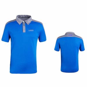 เสื้อโปโลแขนสั้นผู้ชาย สีพื้น ระบายอากาศได้ดี ทรงปกติ สไตล์ลำลอง พิมพ์ลายโลโก้ด้านหน้า - Product Image 5