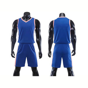 Conjuntos de Camisetas de Baloncesto Personalizadas con Nombre y Número, 100% Poliéster, Tallas Grandes, Uniformes para Equipos Masculinos - Product Image 1