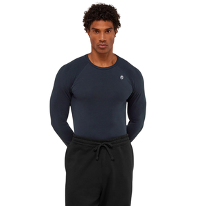 <b>Mens</b> Muscle Fit Long Sleeve T <b>Shirt</b> <b>Blue</b> Gym Workout Bodybuilding Fitness Training Athletic Top - Product Image 1