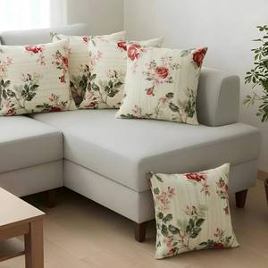Soft Cotton Fabric Cushion Cover with Beautiful Unique Patterns, Modern Decorative Designs, Premium Home Decor <b>Pillow</b> Cover - Product Image 2
