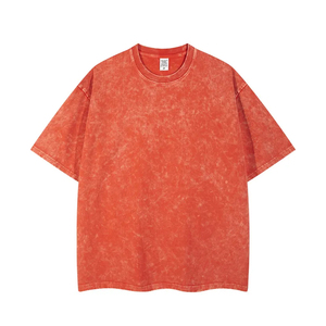 Fabricante de Ropa Urbana: Camisetas de Estilo Urbano y Gimnasio, Corte Holgado, Lavado Vintage, Bajo MOQ, Precio con Descuento, Camisetas con Lavado Ácido - Product Image 1