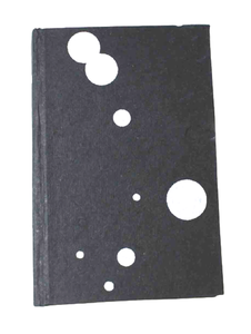 Cuadernos de tapa dura con estampado moderno de puntos blancos y negros, papel de algodón con cubierta negra, cuaderno elegante y con estilo. - Product Image 4