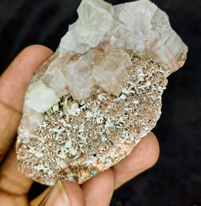 Lot de minéraux naturels d'apophyllite rouge avec stilbite – Spécimens de cristaux de qualité supérieure pour collection, décoration et guérison – Coffret cadeau - Product Image 4