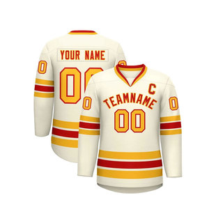 High Quality 100% Polyester Ice Hockey Jersey Custom <b>Personalise</b> Name Numbers Logo Quick Dry All Seasons Practice Jerseys for - Product Image 1