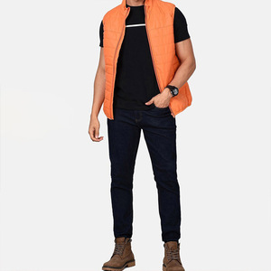 Wholesale Warm Men's Puffer Vest Fabric <b>Light</b> Weight Quilted Padded Vest Sleeveless <b>Jacket</b> for Men - Product Image 5