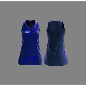 Ensemble de maillots de netball professionnels |   Uniforme de netball par sublimation avec logo, nom et numéro de l'équipe |   Polyester respirant - Product Image 4