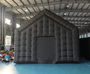 Thương mại màu đen xách tay LED Disco chiếu sáng di động Câu lạc bộ đêm Lều Inflatable Cube Đảng Lều Inflatable hộp đêm ngoài trời lều - Product Image 3