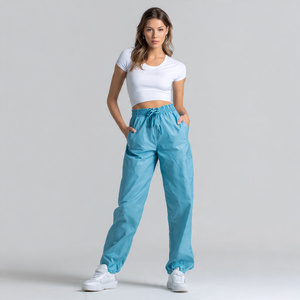 Custom Nursing <b>Scrub</b> Pants Knitted 100% Cotton High Quality Breathable Comfortable Multi Pockets - Product Image 4