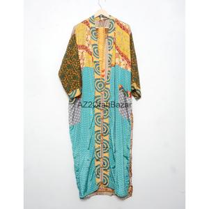 Kimono de Seda Vintage con Estampado Floral de Lujo, Suave y Transpirable, Estilo Sari, Informal, para Verano, Ropa de Dormir, Largo hasta el Suelo - Product Image 6