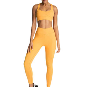 Ensemble legging et soutien-gorge de sport pour femmes, vêtements de sport, fitness, entraînement, course à pied, yoga, tenue de sport deux pièces, fournisseur - Product Image 1
