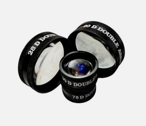 Lentille Double Asphérique Noire de Qualité Supérieure 20D 28D 78D 90D en Verre Optique Manuel de Haute Qualité pour Utilisation Indirecte, Livrée en Boîte, Livraison Gratuite - Product Image 2