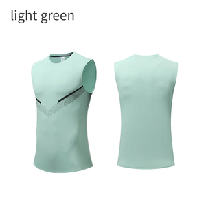 Camiseta sin mangas de poliéster personalizada para hombre, transpirable, de punto, para entrenamiento en el gimnasio y actividades al aire libre. - Product Image 6