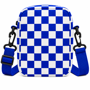Bolso Bandolera Personalizado de la Hermandad Zeta Phi Beta con Logotipo Bordado en la Parte Delantera, Cierre de Botón Azul y Blanco, Uso Diario Informal para Mujer - Product Image 3