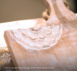 Elegante Tabla de Cortar de Madera de Abedul con Diseño de Cítricos Impreso a Mano, Acabado Liso, Ligera, Duradera y Segura para Alimentos - Product Image 3