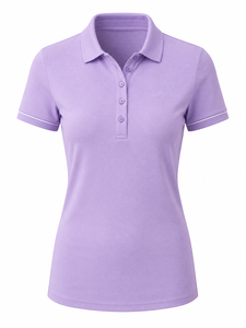 Chemises pour femmes de haute qualité, respirantes, à séchage rapide, en tricot, décontractées, 2 couleurs, broderie personnalisée, logo imprimé en relief - Product Image 6