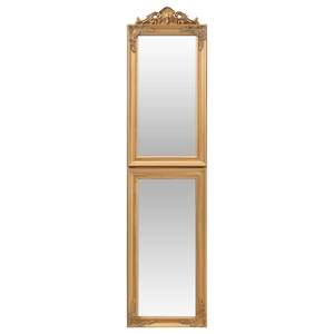 กระจกตั้งพื้นกรอบทองพร้อมไม้ยูคาลิปตัสและไม้เอ็นจิเนียร์ ทนทานและมีสไตล์ - Product Image 3