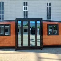 Casa modular resistente al fuego a prueba de huracanes con marco de acero impermeable con aire acondicionado