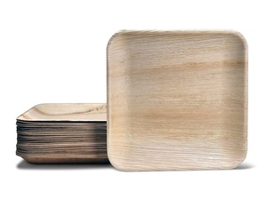 Sustainable Premium Quality Earth Conscious Areca Palm Leaf Vegware Stiff Texture Country Design Rectangle <b>Decorative</b> Banquet - Product Image 4
