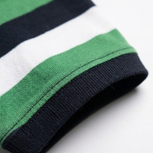 Custom Men Polo Shirts Wholesale Casual Short Sleeve T Shirts Cotton Striped Polo Shirts <b>Tops</b> Horizontal Stripe Polo Shirts - Product Image 4