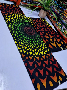 Tissu sergé 100 % coton imprimé wax africain Mozambique brillant pour chemises et robes de garçons – Tendance mode - Product Image 3