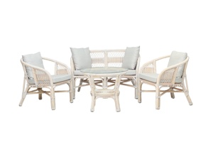 Sofá Cómodo de Dos Plazas TAFANO, Diseño Asiático Moderno de Madera y Ratán, Gran Venta, Indonesia, para Apartamento, Hotel, Villa, Muebles para el Hogar - Product Image 3