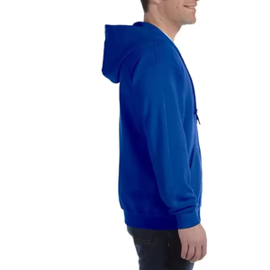 Men Athletic Pullover <b>Hoodie</b> Eco-Friendly Polyester/Cotton Blend Fleece Quick Dry Breathable Winter Custom Logo Gym Wear OEM - Product Image 1