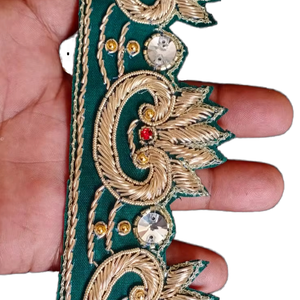 Tissu en dentelle écologique à coudre à la main, tissu brodé, patch - Product Image 1