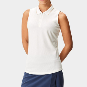 Hauts de golf personnalisés pour femmes, vente en gros, OEM, ODM, col rond, manches courtes, séchage rapide, haute qualité, t-shirt de golf, débardeur de sport, Spandex/Coton - Product Image 1