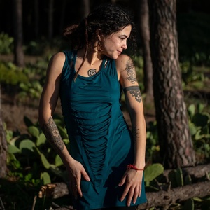 Blusa Bohemia con Diseño Tribal, Corte a Mano, Ajustable, Ligera, para Mujer, Estilo Casual para el Día a Día - Product Image 2