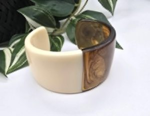 Resin Acrylic Handmade Opening <b>Bracelet</b> Trendy Round-Shaped <b>Bracelet</b> for Women Girls Customized Size Best Quality - Product Image 4