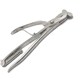 Reimers Emasculateur à double étrangement, forceps de castration vétérinaire à 3 bras, réutilisable, en acier inoxydable, pour grands animaux et chevaux - Product Image 2
