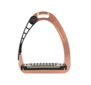 Estribos Iron Horse con Acabado en Cobre, Agarre de Goma Negra y Articulación Ajustable - Product Image 1