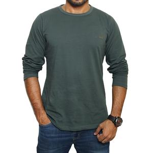 Dernier modèle T-shirt à manches longues Vêtements pour hommes Décontracté à la mode à prix réduit Vente en gros 100% coton OEM Logo personnalisé - Product Image 2