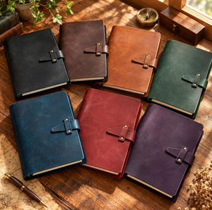 Personalized <b>A5</b> A6 A7 Leather Binder <b>Notebook</b>, Refillable Journal - Product Image 3